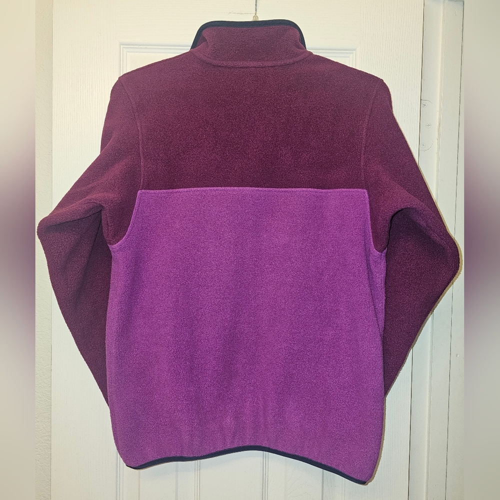 Patagonia Synchilla Kids Sweatshirt in Burgundy and Purple - Picture 2 of 5